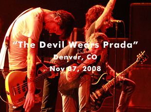 The Devil Wears Prada - Fillmore Aud. - Denver, CO - Nov 07, 2008