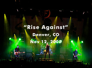Rise Against - Fillmore Aud. - Denver, CO - Nov 12, 2008